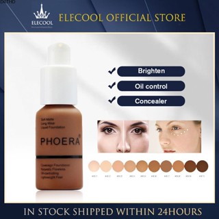 [พร้อมส่ง] Phoera Face Foundation Base Makeup Matte Oil Control Concealer Full Coverage Flawless Liquid Foundation Cream