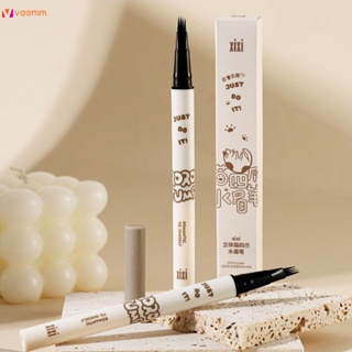 Xixi Four -claw Water Eyebrow Pen Stereo Cat Pole Fine Eyebrow Pencil Naturally Uses More Cheap Eye Makeup veemm