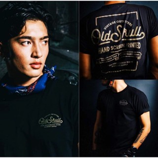 เสื้อยืด Oldskull สไตล์ไบค์เกอร์