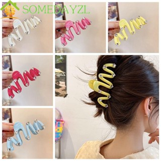 Somedayzl กิ๊บติดผมเจลลี่ พลาสติก รูปคลื่น เพชร หัวใจ ปลาฉลามหวาน สีสันสดใส สไตล์เกาหลี ฤดูร้อน