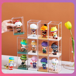 Creative Simple Blind Box Storage แสดงผล Box Bubble Mart Storage Box Transparent Dust-proof Ps Model Hand-made Toy แสดงผล Box Home Decoration [COD]