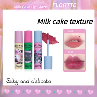 Flortte ลิปครีม เคลือบริมฝีปาก เนื้อแมตต์ ให้ความชุ่มชื้น กันน้ํา ติดทนนาน