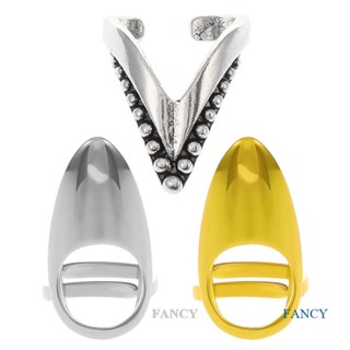 Fancy ใหม่ แหวนสวมนิ้วมือ โลหะ ปรับได้ แวววาว สไตล์พังก์ สําหรับผู้หญิง ผู้ชาย