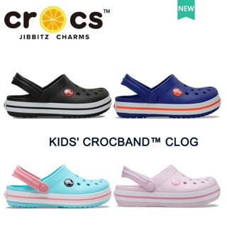 รองเท้า crocs เด็ก crocs KIDS CROCBAND clog รองเท้าแตะ กันลื่น น้ําหนักเบา เหมาะกับเดินชายหาด สําหรับเด็ก#207006