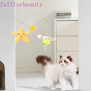 FALLFORBEAUTY ของเล่นชิงช้าแมว แบบนิ่ม ยืดหดได้ บรรเทาความเบื่อหน่าย อุปกรณ์เสริม สําหรับแมว