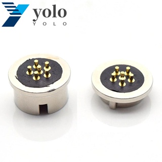 YOLO อะแดปเตอร์เชื่อมต่อซ็อกเก็ตชาร์จ DC Power Male Female 6PIN