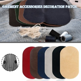 New 1pc Suede Leather Iron-on Oval Elbow Knee Patches DIY Repair Sewing Applique