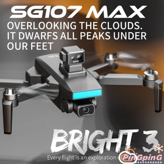 โดรนบังคับ PIN SG107 Max Wifi 4k Hd Dual Camera Fpv 7.4v 2200mah Quadcopter Obstacle Avoidance แบบมืออาชีพ