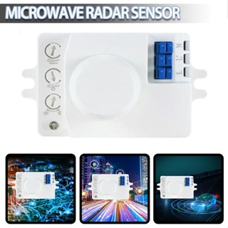 New Microwave Sensor Switch 5.8ghz HF 220-240V LED 360° Radar Motion Body Sensor