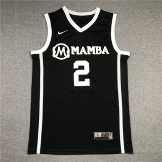 เสื้อกีฬาแขนสั้น ลายทีม NBA Jersey No. 2 Gianna Gigi Sports Mamba Black bz 161459