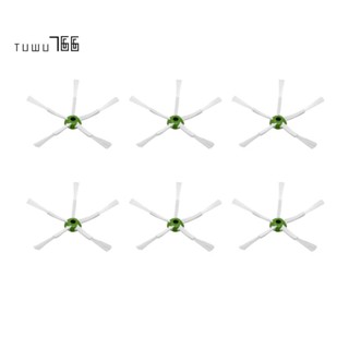อะไหล่แปรงด้านข้าง อุปกรณ์เสริม สําหรับหุ่นยนต์ดูดฝุ่น IRobot Roomba I3 I3+ I4 I7 I7+ E5 E6 E7 6 ชิ้น