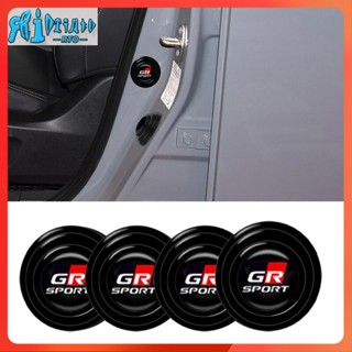 Rto แผ่นสติกเกอร์ซิลิโคน กันกระแทก กันชนประตูรถยนต์ สําหรับ Toyota GR Gazoo Racing GR Sport VIos Yaris Corolla Cross CHR Avanza Fortuner h 4 8 12 ชิ้น