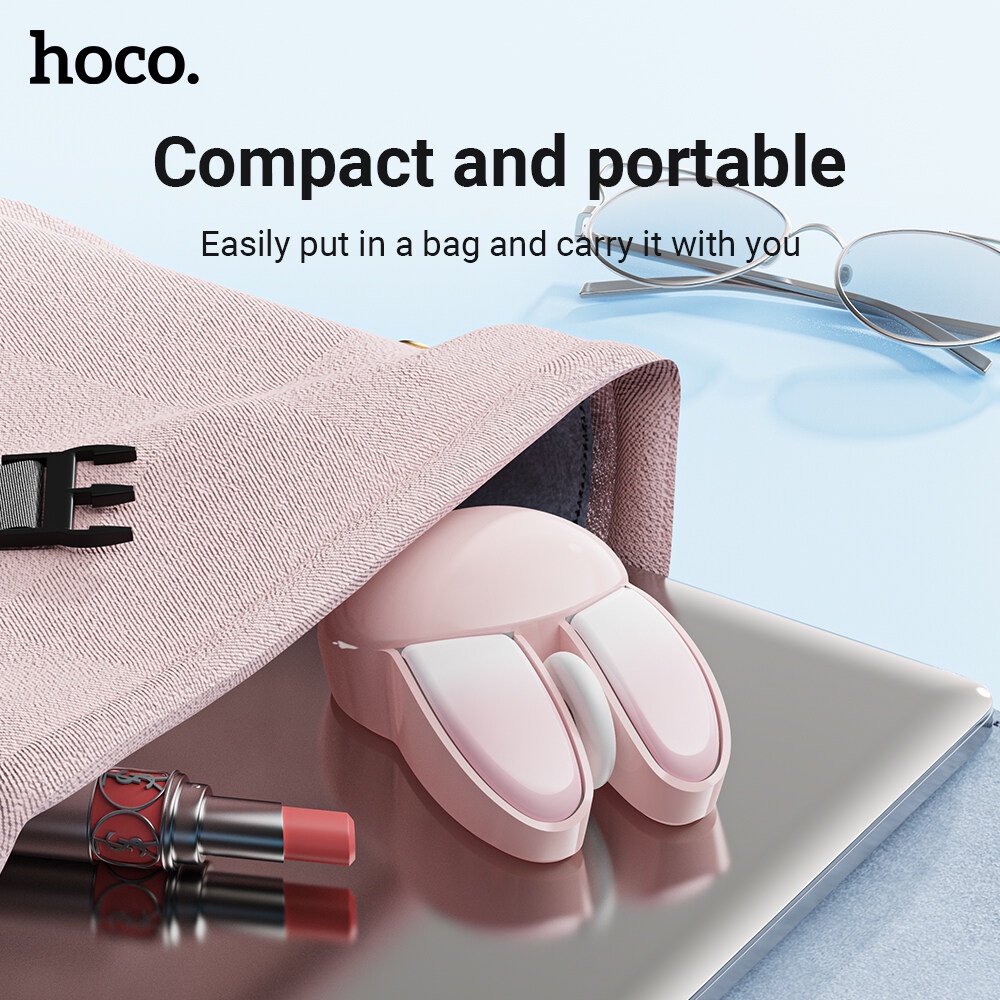 HOCO M6 อัพเกรด เมาส์ไร้สายน่ารักเมาส์เงียบไร้สาย 1200 DPI สําหรับคอมพิวเตอร์แล็ปท็อป PC 2.4G เมาส์เงียบไร้สายสําหรับแล็ปท็อป PC แท็บเล็ตโน้ตบุ๊คพร้อมแบตเตอรี่