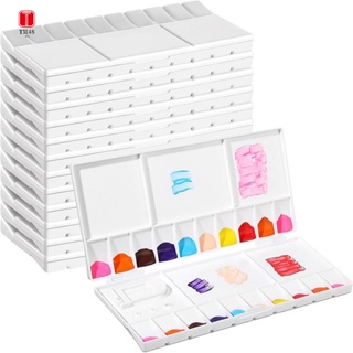 ถาดสีน้ํา แบบพับได้ 20 ช่อง 5 พื้นที่ สําหรับวาดภาพระบายสี 12 ชิ้น