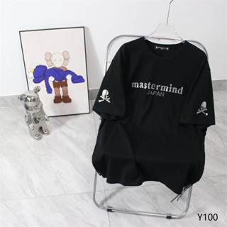 เสื้อยืดลําลอง ผ้าฝ้าย แขนสั้น คอกลม ลาย Mastermind Original สําหรับผู้ชาย และผู้หญิง