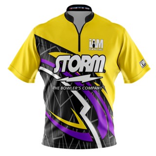 Storm DS เสื้อโปโล แขนสั้น พิมพ์ลายโบว์ลิ่ง 3D 2021-ST