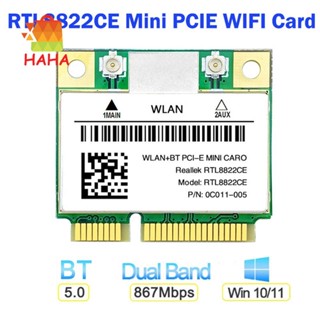 Rtl8822ce การ์ดเครือข่าย WiFi 1200Mbps 2.4G 5Ghz 802.11AC PCIe บลูทูธ 5.0 รองรับแล็ปท็อป PC Windows 10 11