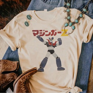 เสื้อยืด พิมพ์ลายกราฟฟิค Mazinger z สไตล์ฮาราจูกุ สําหรับผู้หญิง