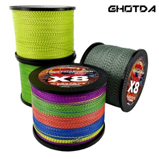 Ghotda สายเบ็ดตกปลา PE X8 8 เส้นใยถัก 18-78LB 1000 ม. คุณภาพสูง