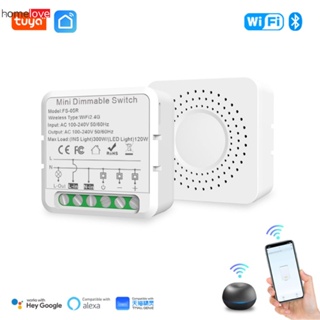 Tuya ZigBee WiFi Smart Dimmer Switch Module Breaker Smart Life Control ทำงานร่วมกับ Alexa Yandex Alice Google Home Need Neutral homelove