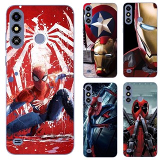 เคสโทรศัพท์ซิลิโคน TPU แบบนิ่ม ลายซุปเปอร์ฮีโร่ Marvel สําหรับ ZTE Blade A53