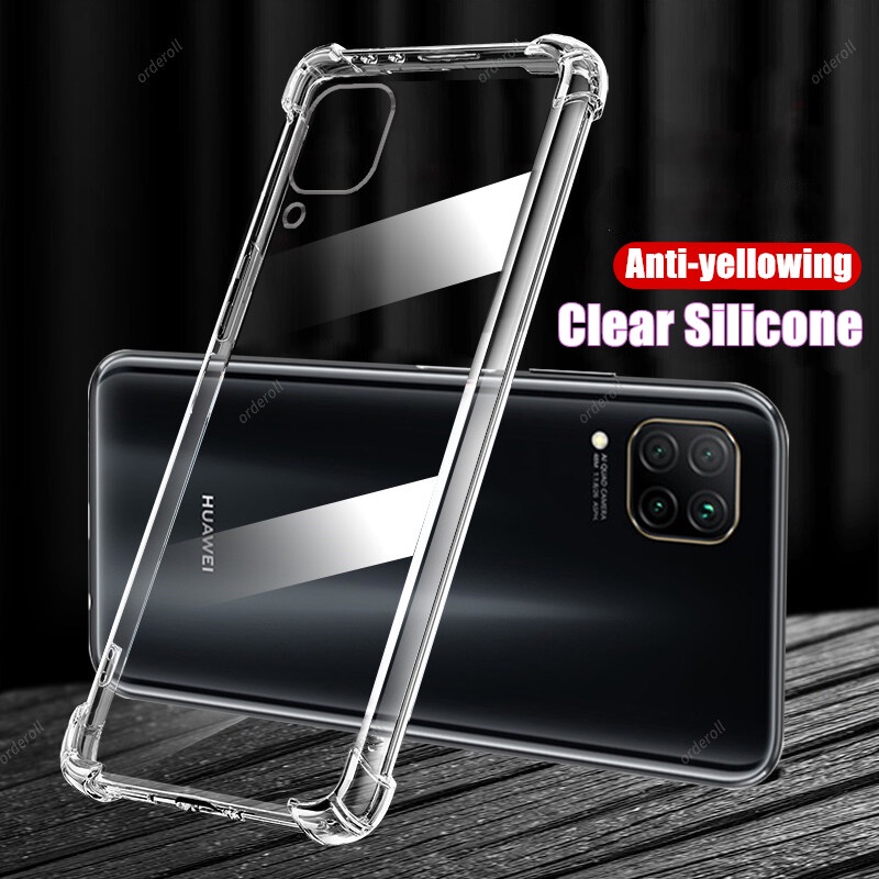 สําหรับ Huawei Nova 6 SE Nova 7i P40 LIte JNY-AL10 L22B 21A L01A 21B 22A 02 ยืดหยุ่นยางนุ่มคริสตัลใส