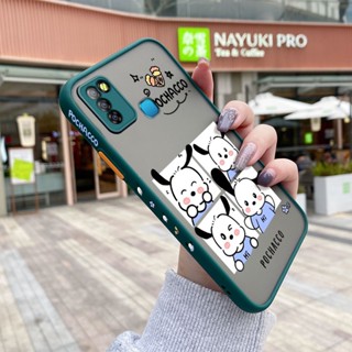 เคสซิลิโคนใส ขอบสี่เหลี่ยม กันกระแทก ลายการ์ตูน Pochacco น่ารัก สําหรับ Infinix Smart 5 Hot 10 Lite X657 X657C