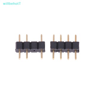 [WillbehotT] สายเคเบิลเชื่อมต่อแยก ARGB 5V 3 Pin 12V 4pin สําหรับเมนบอร์ดคอมพิวเตอร์ PC AURA RGB LED [ใหม่]