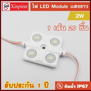 xinpinn ไฟLEDโมดูล 5730 (4 เม็ดไฟ) 2W Size 36*36mm 200-220 ลูเมน DC12V IP67 Module Waterproof โมดูลสำหรับงานป้ายโฆษณา