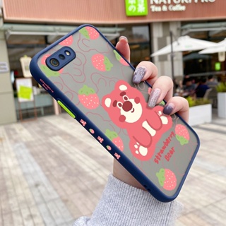 เคสโทรศัพท์มือถือ ซิลิโคนนิ่ม กันกระแทก ลายการ์ตูนหมีสตรอเบอร์รี่ สําหรับ Realme C2 C2S OPPO A1K