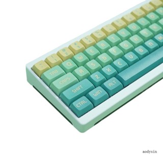 Aod ชุดปุ่มกดคีย์บอร์ด 128 คีย์ XDA Profile PBT Bamboo สีเขียว