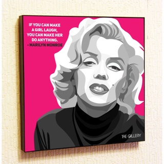 โปสเตอร์ผ้าใบอะคริลิค พิมพ์ลายคําคม Marilyn Monroe สําหรับตกแต่งผนังบ้าน