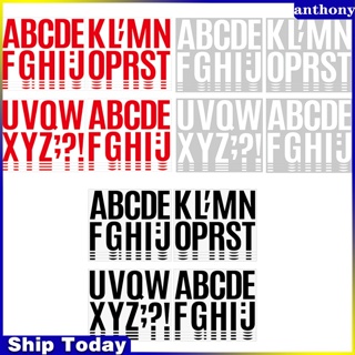 Anthony สติกเกอร์ไวนิล ลายตัวอักษร ขนาดใหญ่ 4 นิ้ว มีกาวในตัว สําหรับติดตกแต่งกล่องจดหมาย 24 แผ่น 272 ชิ้น