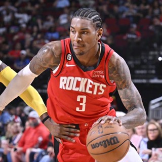 เลขที่ เสื้อกีฬาบาสเก็ตบอลแขนสั้น ลายทีมจรวด 3 Kevin Porter Jr 222-23 Season Houston สําหรับผู้ชาย