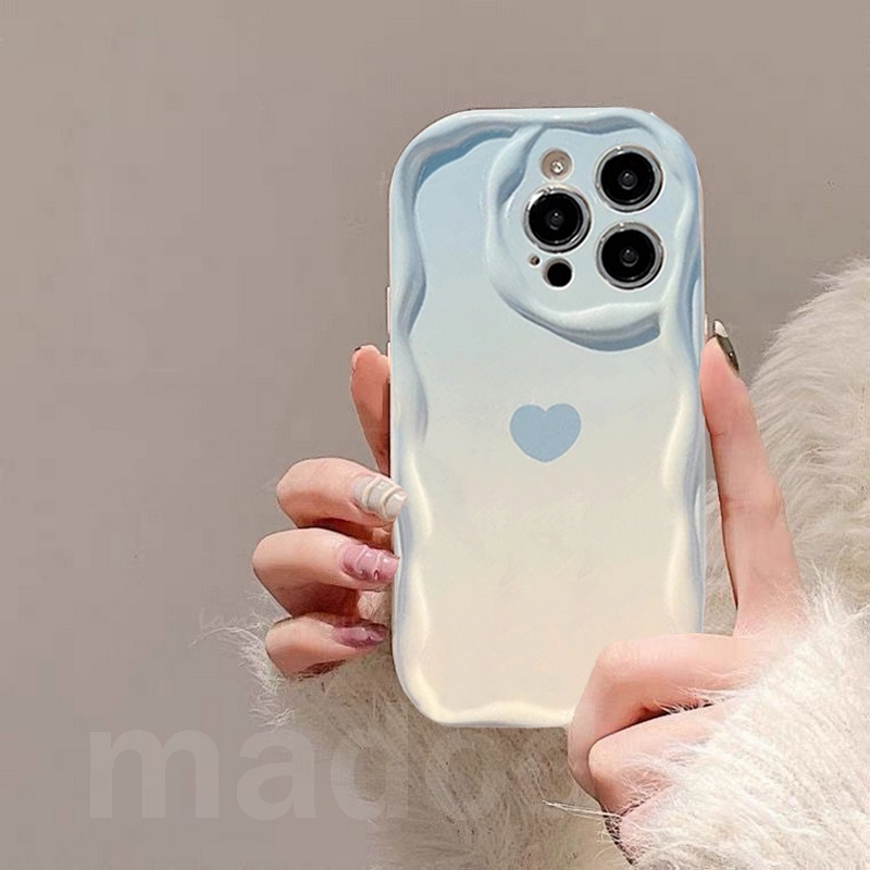 เคสซัมซุง For Samsung Galaxy A57 A37 A56 A36 A26 A17 A06 A16 A55 A35 A25 A15 A05 A05S A54 A34 A24 A14 A73 A72 A53 A52 A52S A33 A23 A13 A12 A32 A22 A02 A02S A03S A04 M34 M32 M12 J7 Prime ins Blue Purple Love Cute Soft Phone Case NY 31 - รูปที่ 2