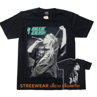 [S-5XL]เสื้อยืด billie eilish raptee hiphop เสื้อวง billieeilish