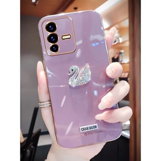 เคสโทรศัพท์ สําหรับ Samsung A12 M12 A22 A42 A71 A51 A31 S21 S20 FE 4G 5G มือถือนิ่ม กันกระแทก ปิดด้านหลัง ลายหงส์คริสตัล