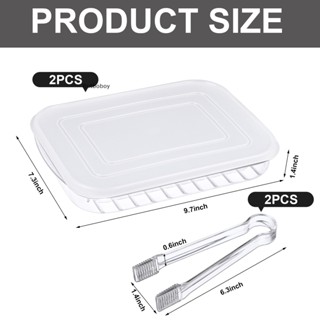 [Rut] กล่องเก็บเนื้อสัตว์ พร้อมฝาปิด 2 ชิ้น สําหรับตู้เย็น 2 แพ็ก