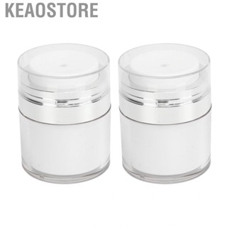 Keaostore Jars  Refillable Acrylic 30ml 2pcs Clear Jar Hygienic for Salon