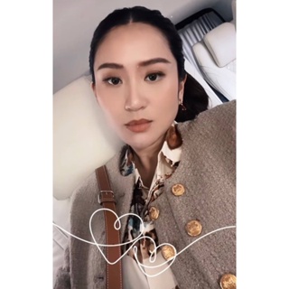 ♥ เช็คสินค้าก่อนสั่ง TWEED JACKET สไตล์สาวลิซ่า สวยแพง แจ็คเก็ต ผ้าทวิส ทอลายในตัว แต่งกระดุมสีทอง เซลีน ซีลีน