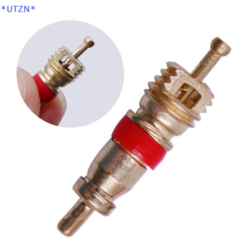 Utzn> ประแจถอดแกนวาล์วยางรถยนต์ ด้ามจับพลาสติก ชุบเหล็ก