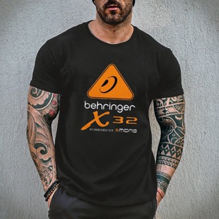 [100% Cotton] เสื้อยืดลําลอง แขนสั้น คอกลม พิมพ์ลาย Audio Behringer แฟชั่นแขนสั้นผ้าฝ้าย