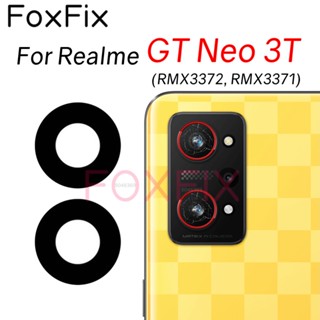 เลนส์กระจกกล้องด้านหลัง แบบเปลี่ยน พร้อมสติกเกอร์กาว สําหรับ Realme GT Neo 3T RMX3372 RMX3371