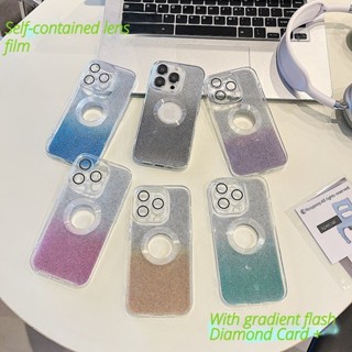 เคสโทรศัพท์ซิลิโคน TPU ใส ไล่โทนสี ป้องกันเลนส์กล้อง สําหรับ OPPO A17 A17K A16 A16S A15 A15S A54S A35 A83 A37 A59 F1S