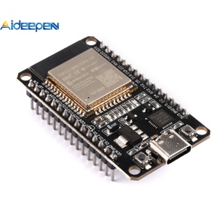 Aideepen ESP32 ESP-WROOM-32 บอร์ดทดลองบลูทูธไร้สาย Type-C 2.4GHz WIFI IOT CP2102