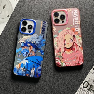 Vintage Style Naruto Acrylic เคส iPhone 14 pro max case iPhone11 iPhone12 iPhone13 Pro Max Phone Cover