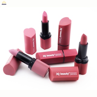 3qbeautyลิปสติก แมท ลิปทินท์ ลิปสติกหลากสี ชมพู กันน้ำติดทนนาน แต่งหน้าสีนู้ด 【doom】