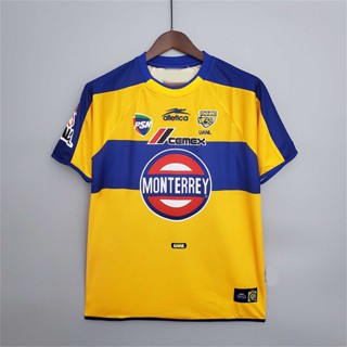 เสื้อกีฬาแขนสั้น ลายทีมชาติฟุตบอล Tigres 96-97 ชุดเหย้า สไตล์เรโทร