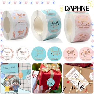 Daphne สติ๊กเกอร์ฉลาก Thank You สําหรับติดตกแต่งถุงขนม