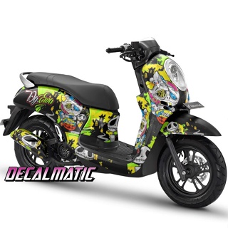 สติกเกอร์ แบบเต็มตัว และแดชบอร์ด สําหรับ Honda Hello Kitty Zombie - 2012-2016